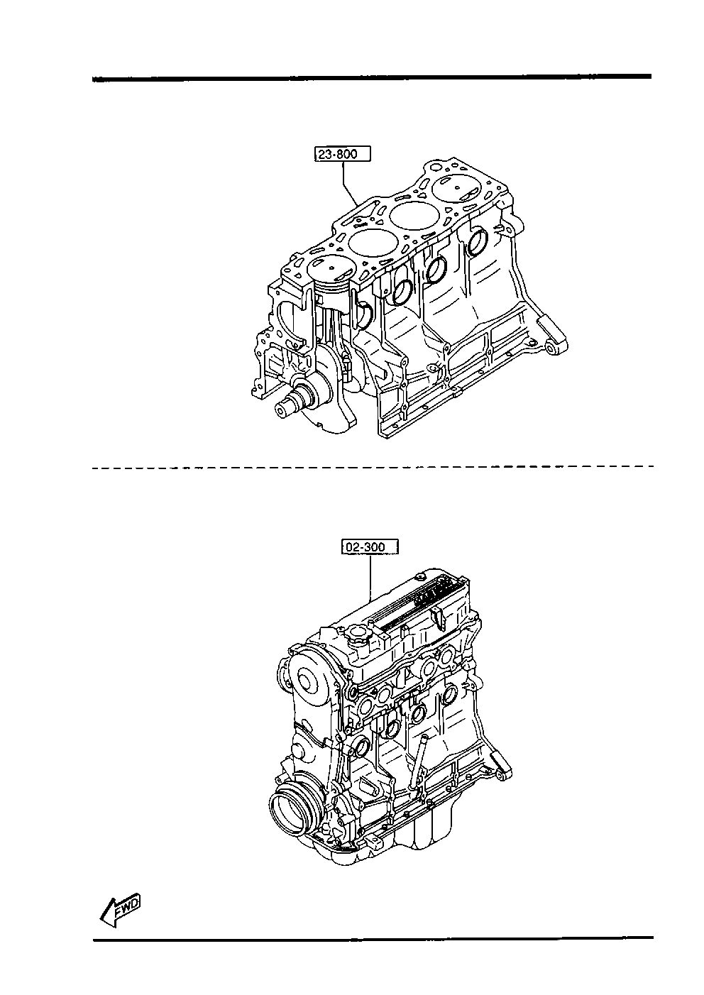 ENGINE & GASKET SETS (2000CC) zum Mazda B2000 B2000